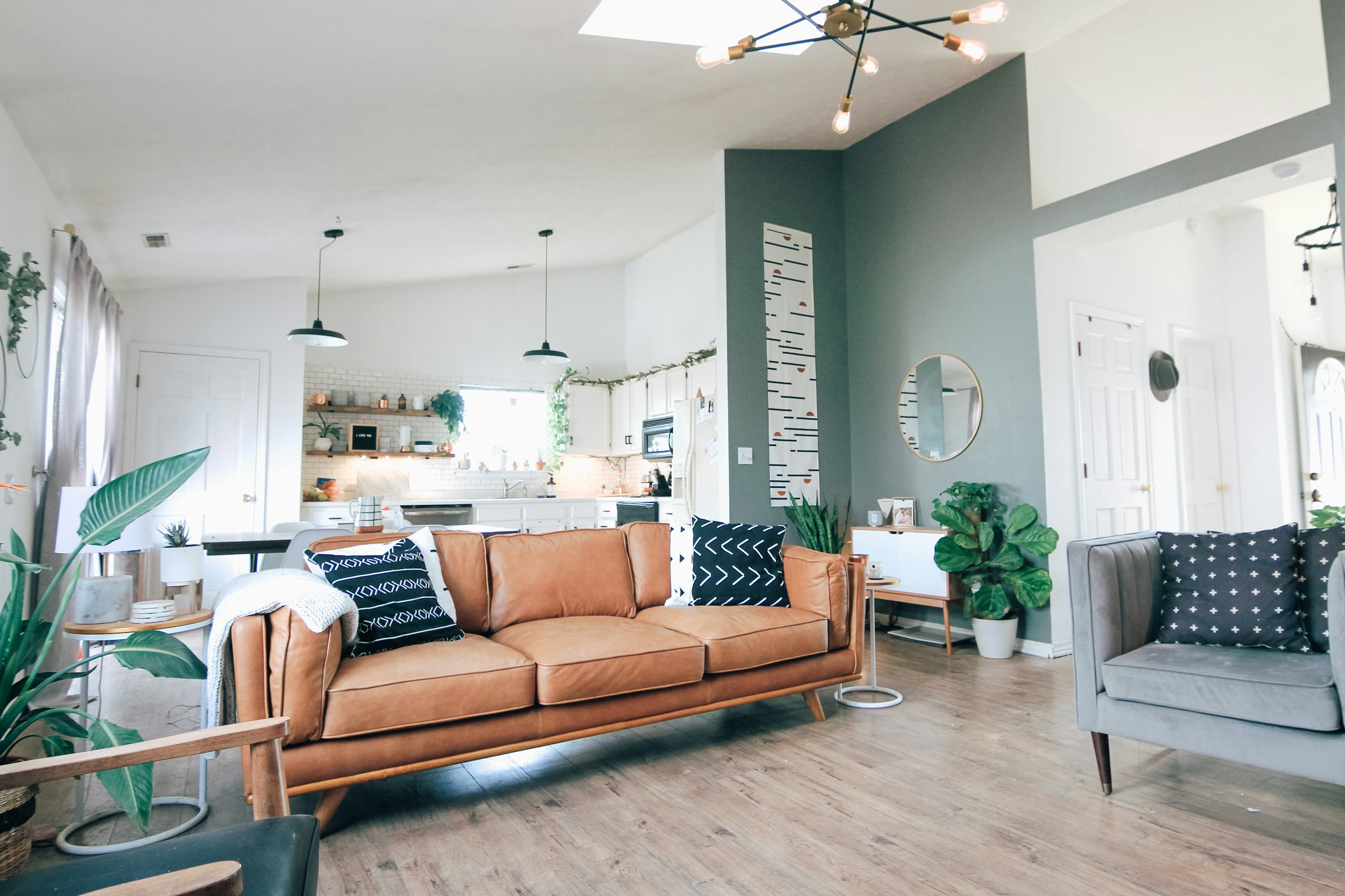 A spacious living room